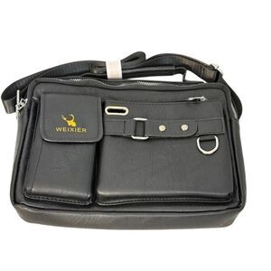 Weixier Men's Shoulder Bag Crossbody Messenger Briefcase Style Tote
